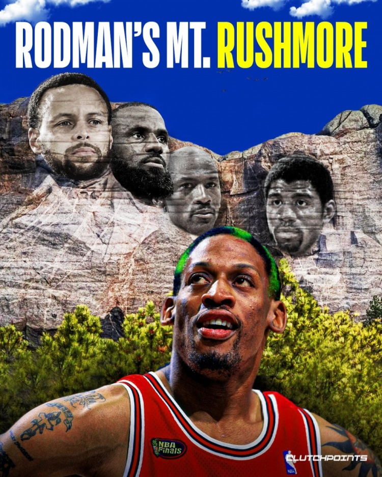 官方入口-你认同吗?罗德曼分享他的总统山人选:乔詹库&魔术师!